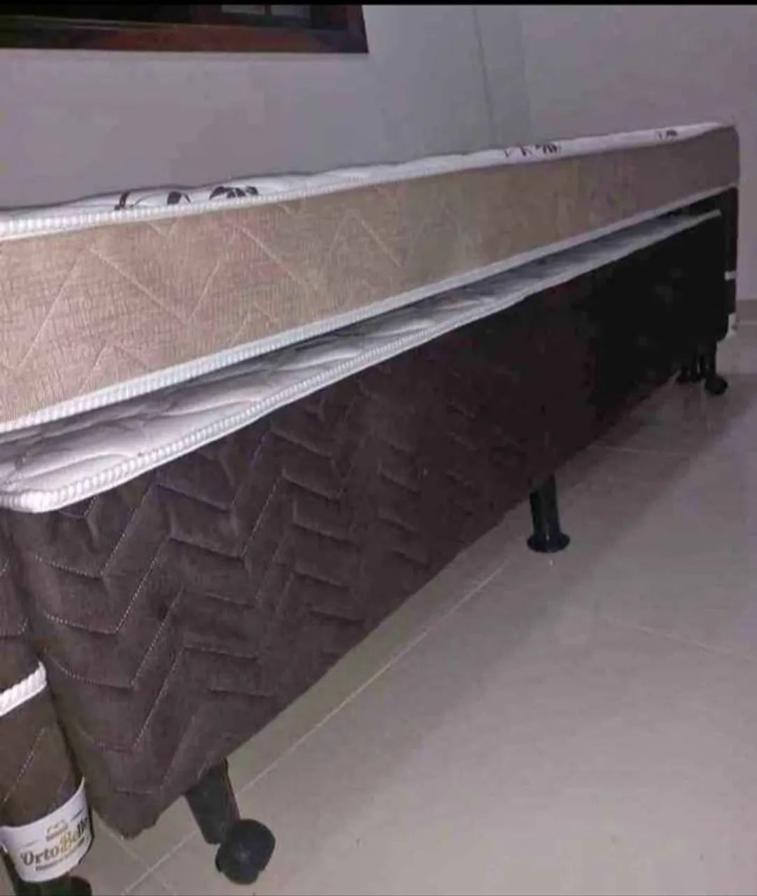 Cama Box de casal com detalhe floral - Foto 2