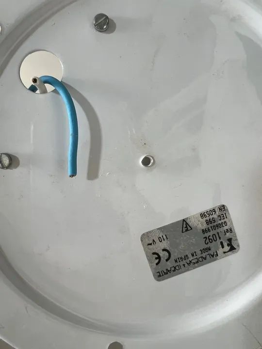 Plafon De Teto Quadrado Vidro Curvo Jateado em vidro fosco luminária  - Foto 4