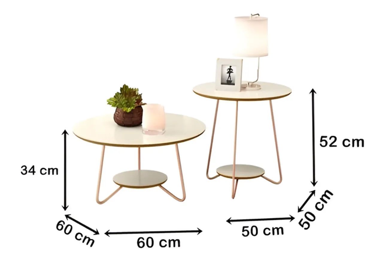 KIT Mesa de centro + Apoio MODERNA Promoção  - Foto 2