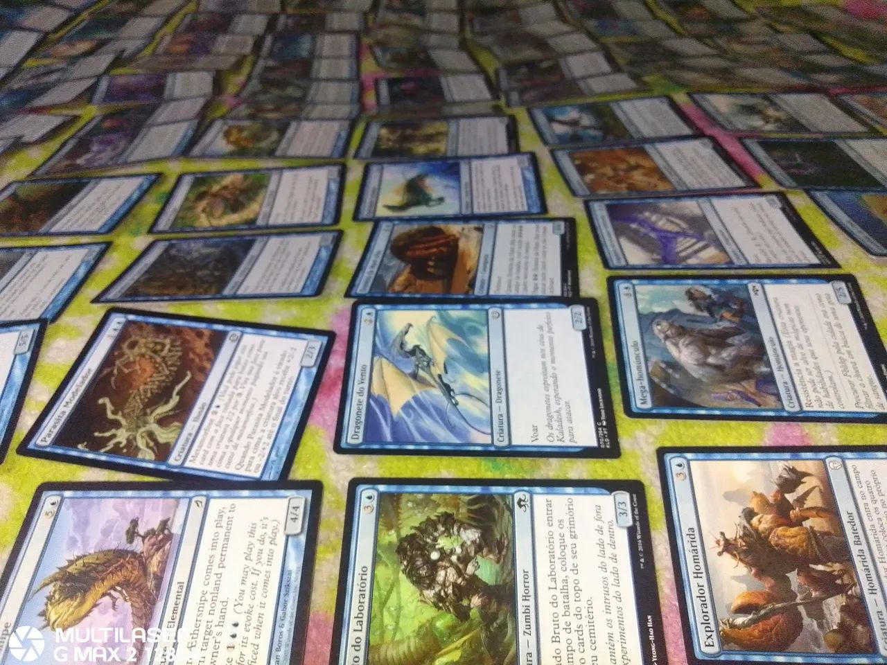 Lote de cartas MAGIC azul sem repetir original bem conservada 100 unidades pra jogar e  - Foto 3