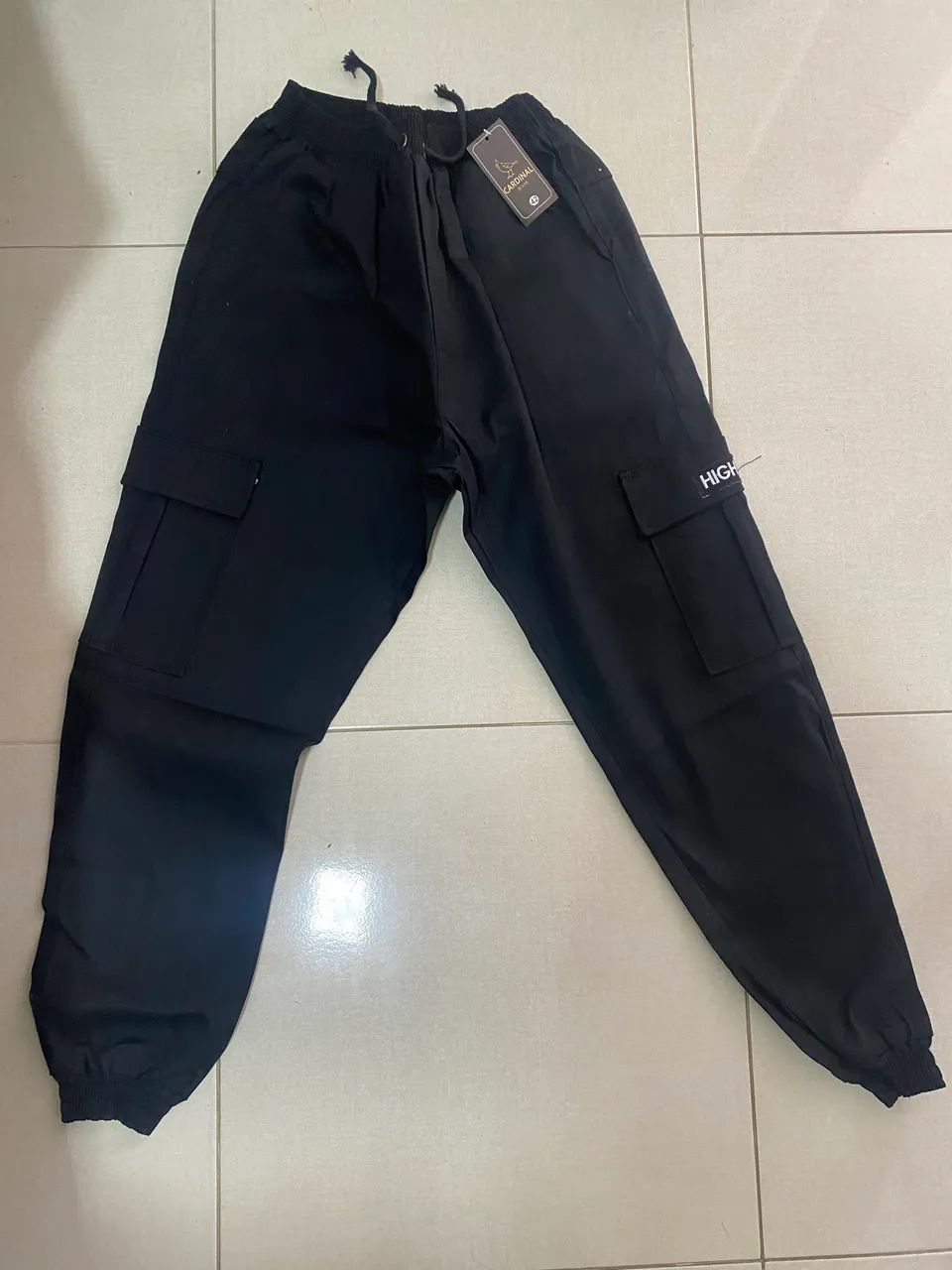 Calça cargo jeans 