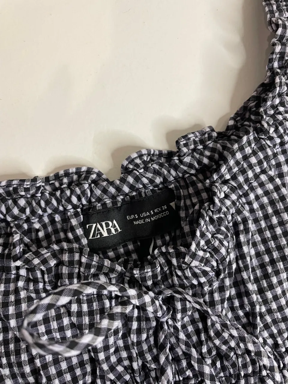 Blusa Xadrez Zara