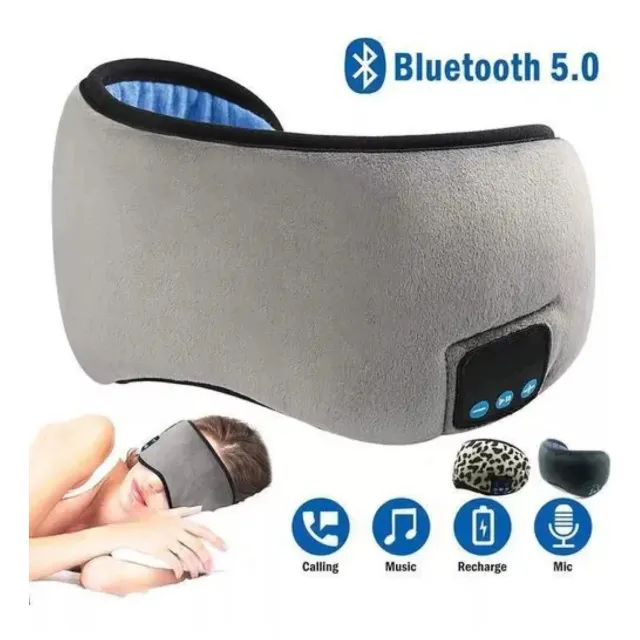 Mascara Para Dormir Tapa Olho Com Fone De Ouvido Bluetooth