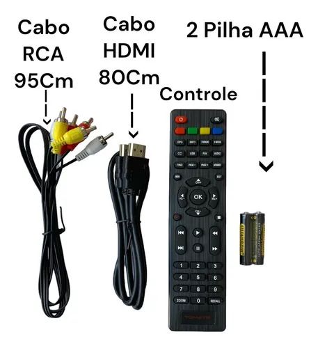 Conversor Digital Tomate Mcd-888 Usb Hdmi Rca 3 Portas - novo - Foto 5