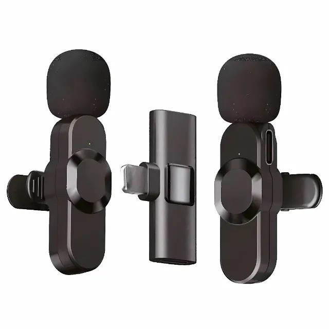 Microfone Lapela Duplo