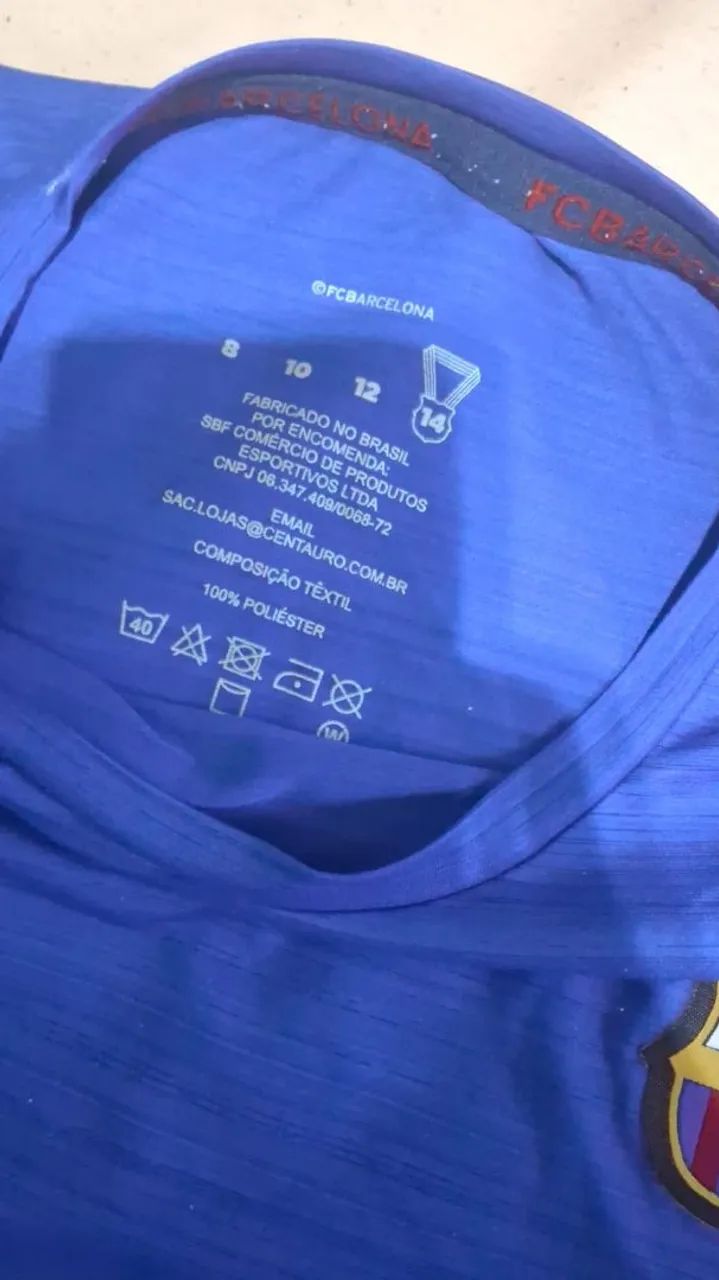 Camisa Barcelona Original Infantil - Foto 3
