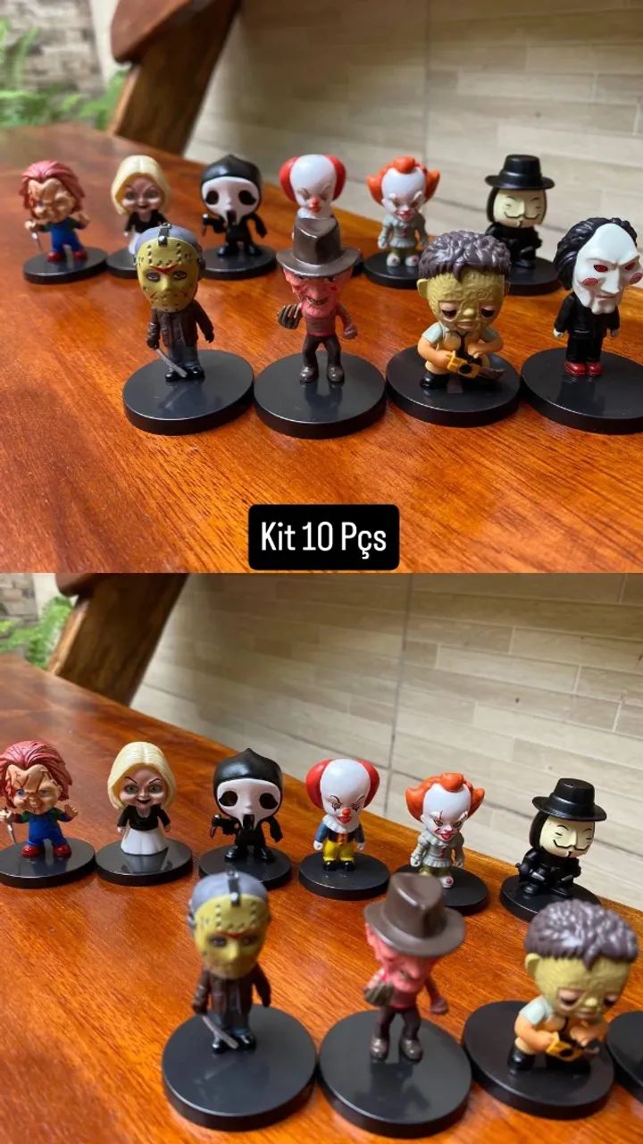 Kit Terror 10 Peças - Vários Personagens   - Foto 3