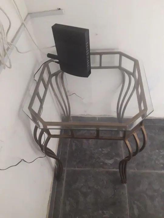 Mesa de canto tampo de vidro - Foto 2