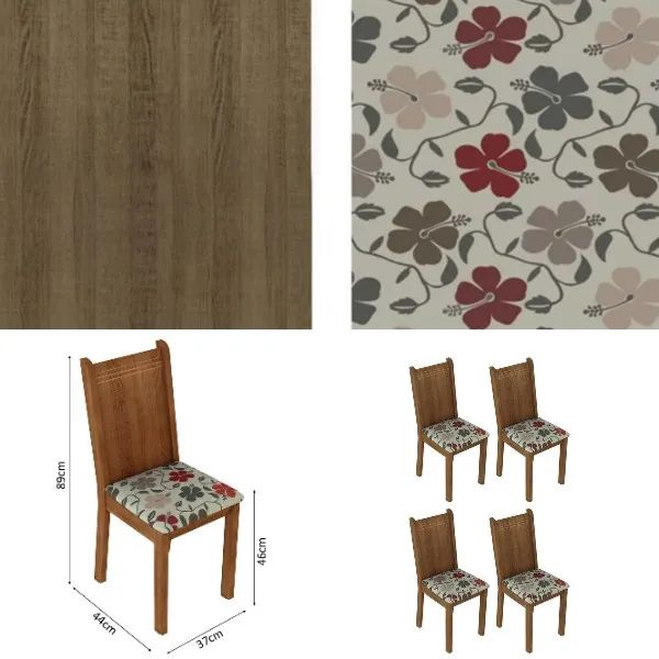 Conjunto de Mesa, Cadeiras, Aparador e Poltronas embalados - Preço de Dia das Mães - Foto 4