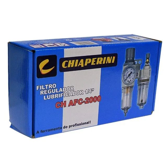 Filtro Regulador Lubrificador 1/4 Pol CH AFC-200 Chiaperini - Foto 3