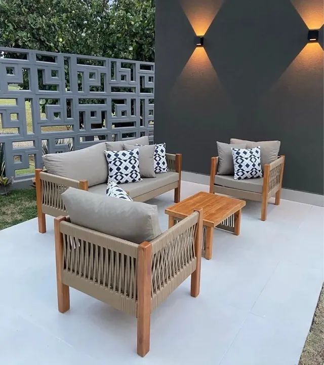 Conjunto de Sofás para Área Externa - Novo - Foto 4