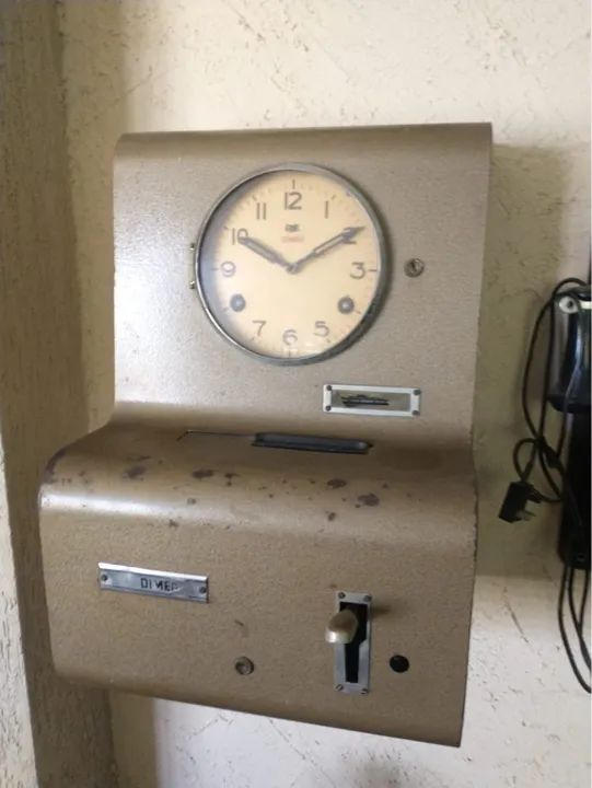 Relógio de ponto antigo dimep 
