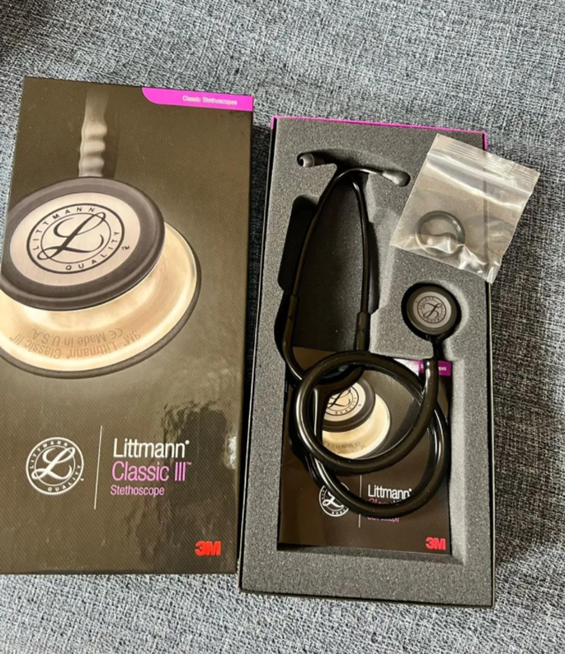 Estetoscópio 3m Littmann Classic III Cor Black