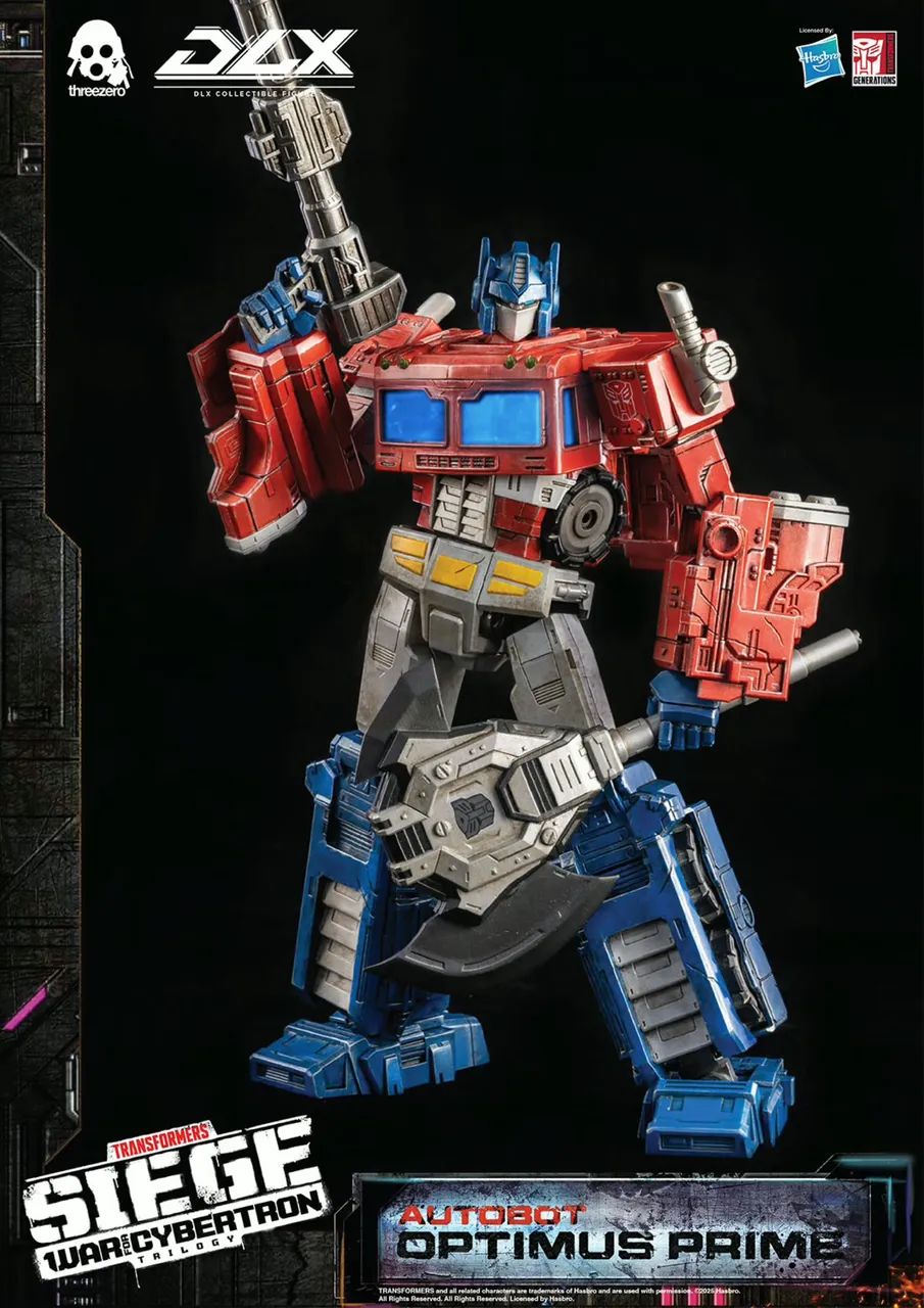 Optimus Prime Diecast Threezero DLX Transformers Siege War For Cybertron - Foto 3