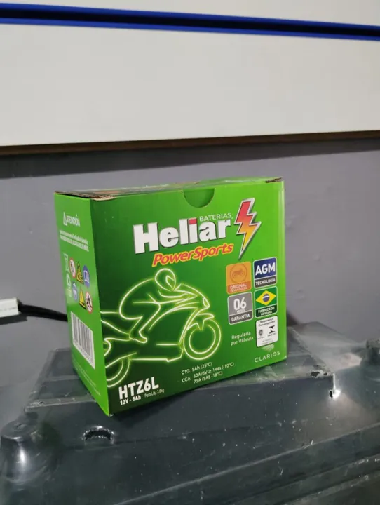Bateria para Moto Heliar HTZ6L 12V 5Ah