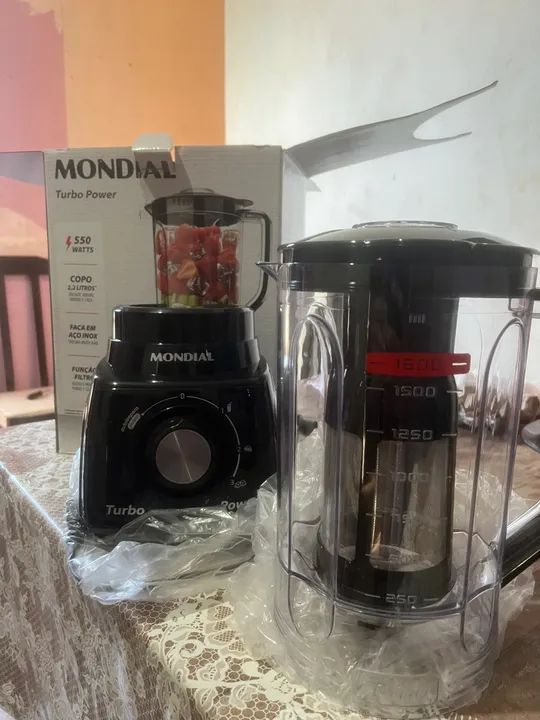 Liquidificador Mondial Turbo Power 550W 2,2L - Novo