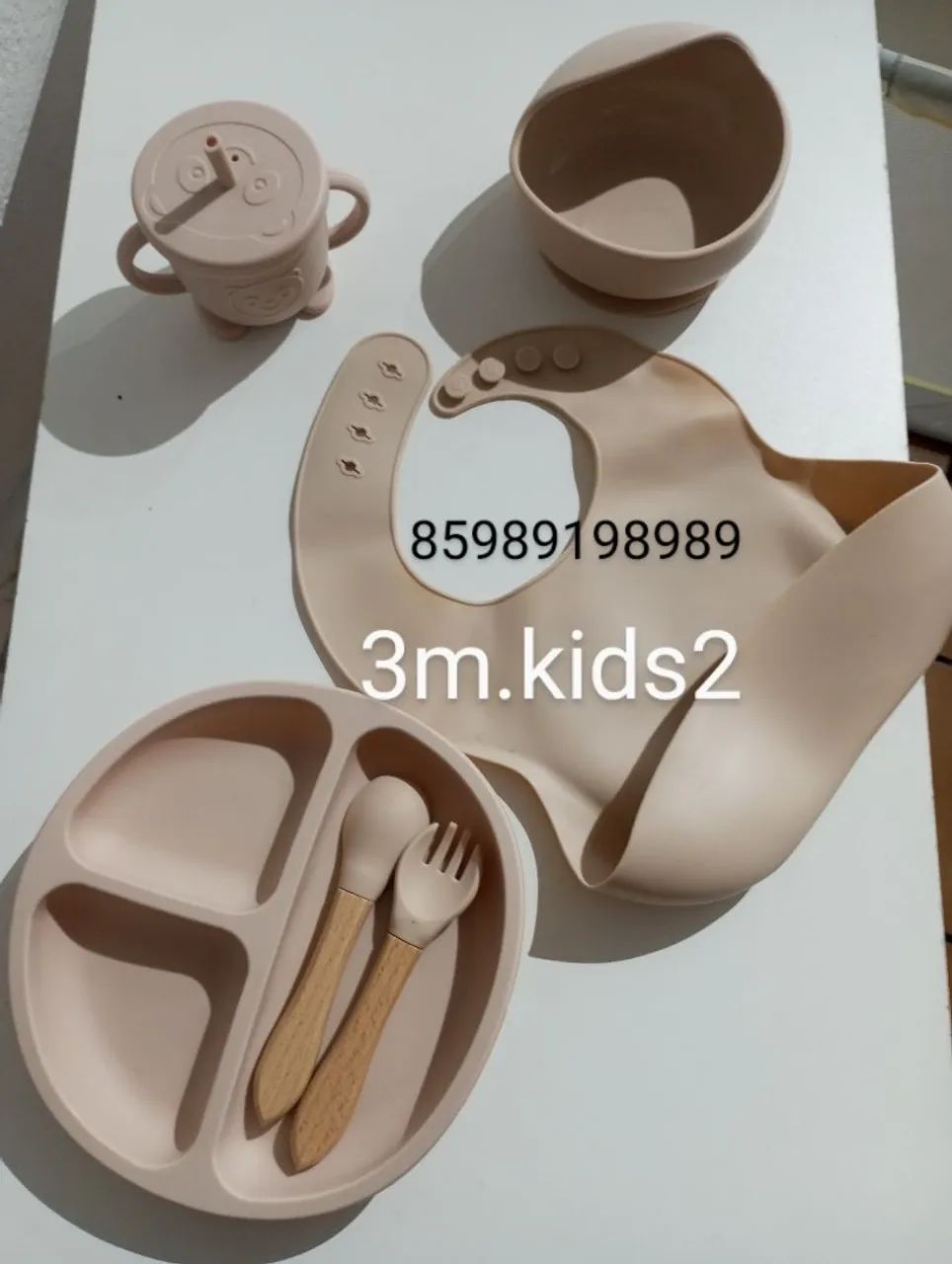 Kit Alimentação Infantil - Prato, Copo e Talheres