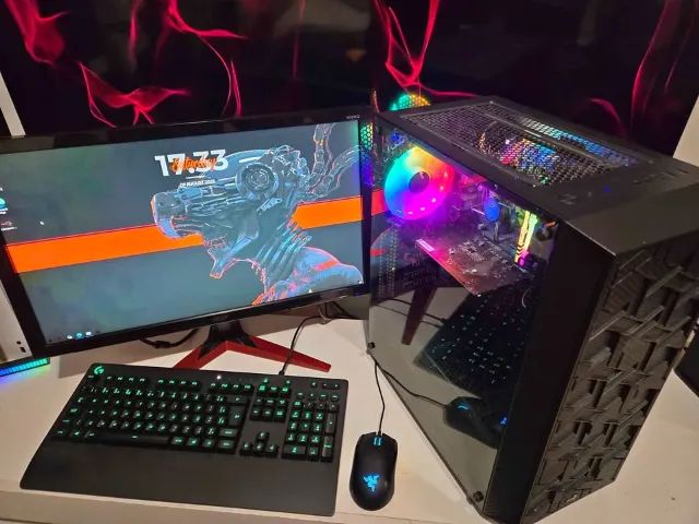 Pc gamer - i5 de 10th - GTX 1650 - Mouse Razer e Teclado Logitech GamePro - Foto 5