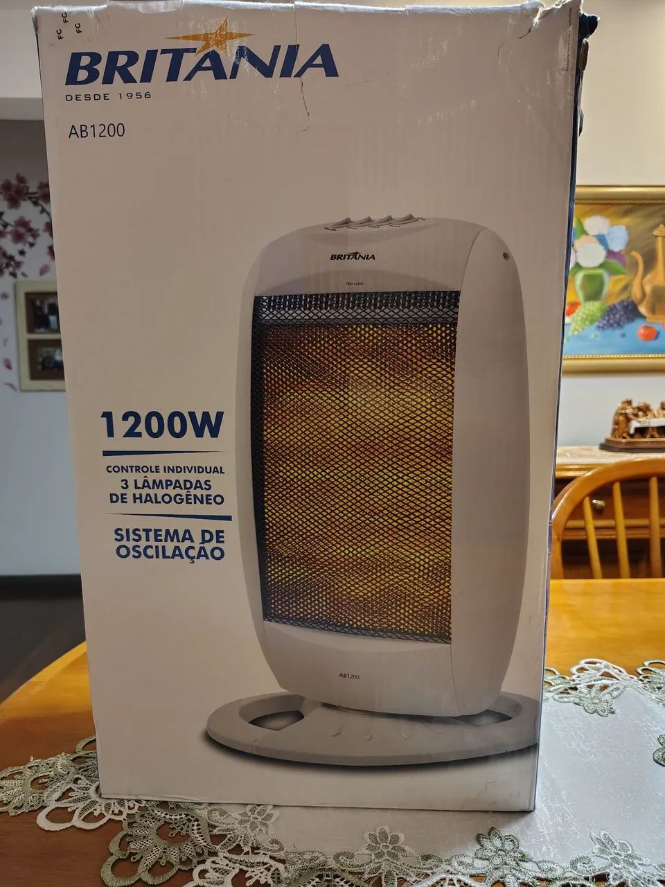 Aquecedor Britânia 200W com 3 Lâmpadas de Halogênio - Foto 2
