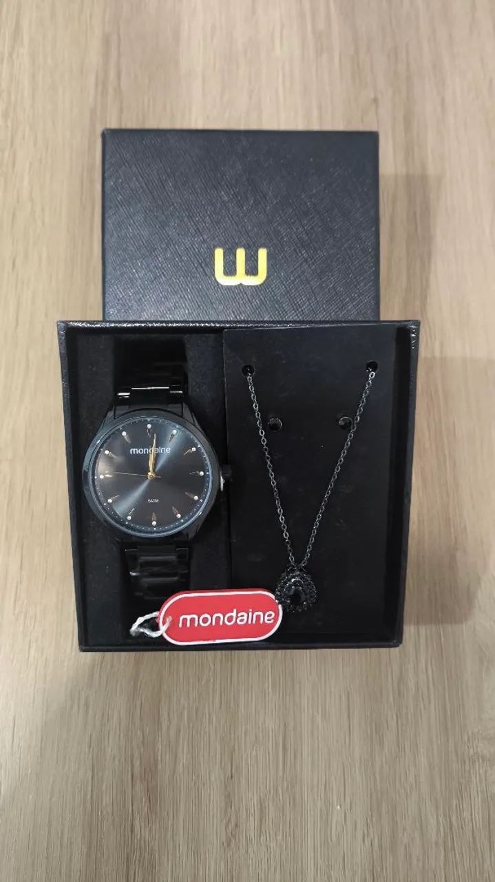 Relógio Mondaine + cordão - Foto 2