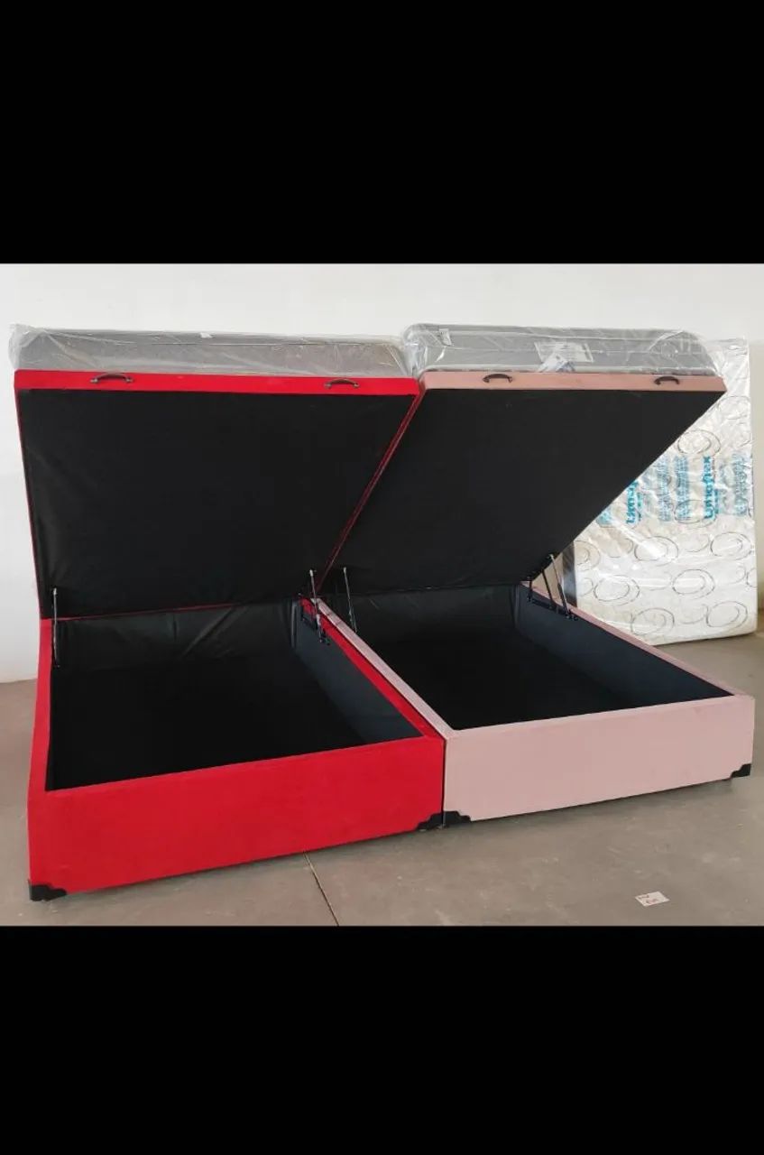 2 Bases Box de Cama com Baú