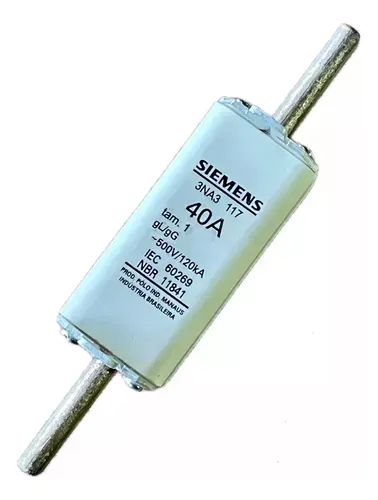 Fusível Siemens 3na3 117 40a 500v Siemens