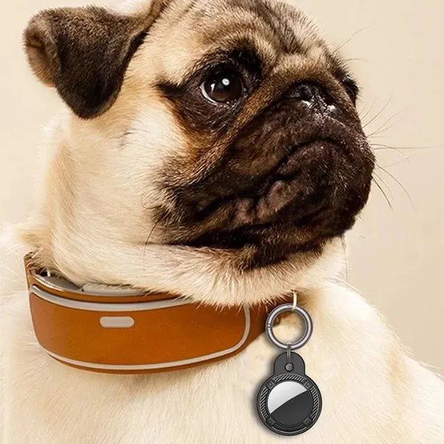 Capa Para Airtags, A Prova D'água Chaveiro Carbono e Silicone - Foto 5