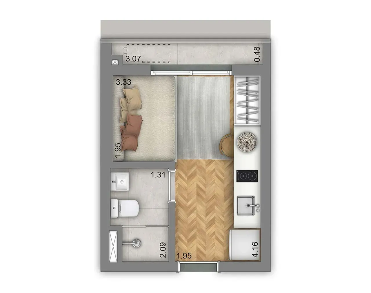 PLANTA 29m²
