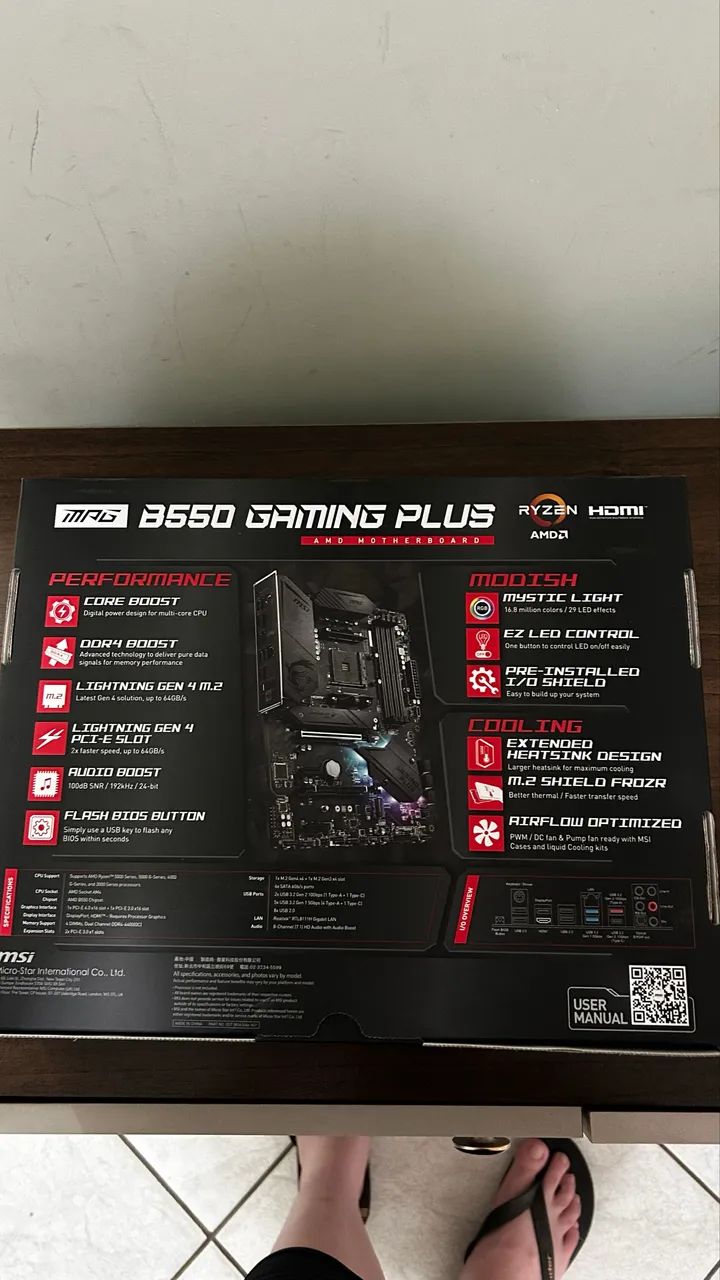 Vendo Placa Mae B550 gaming plus - Foto 4