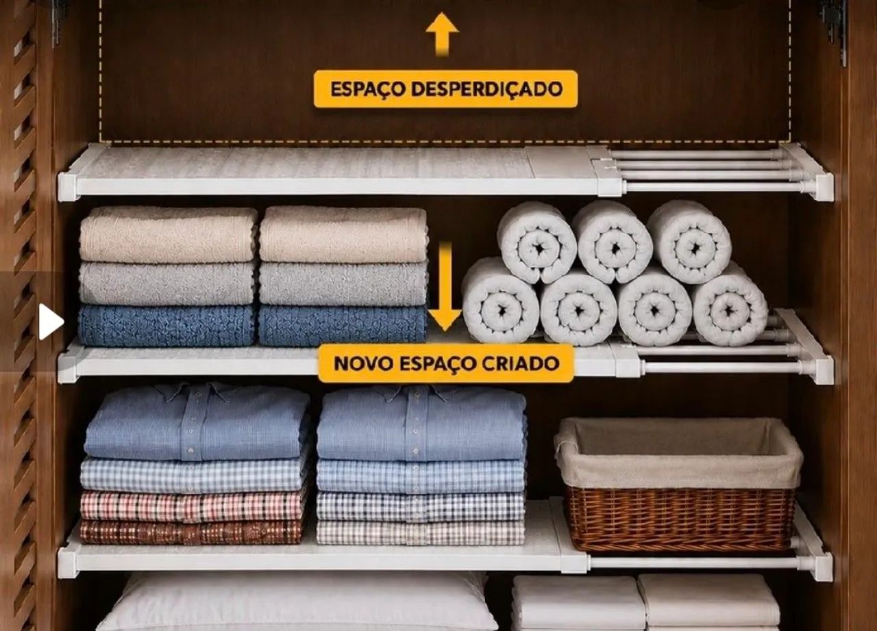 Prateleira Organizadora Extensível Ajustável - Foto 3