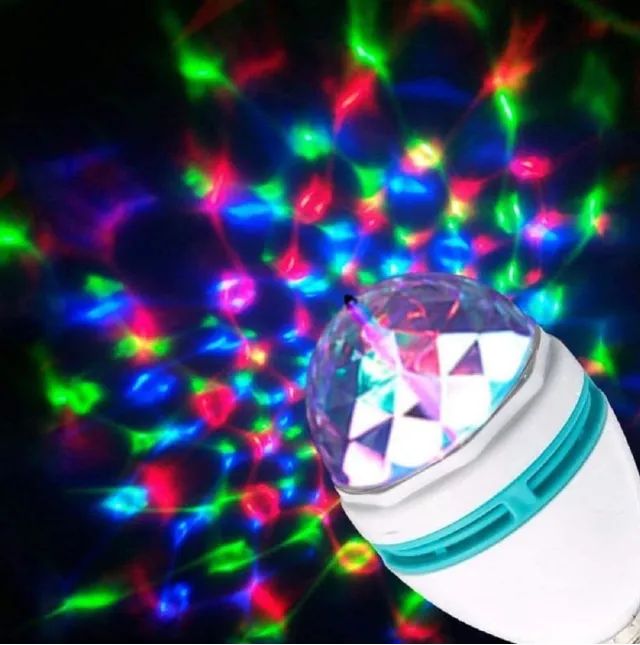 Lâmpada de Led Giratória Colorida - Foto 2
