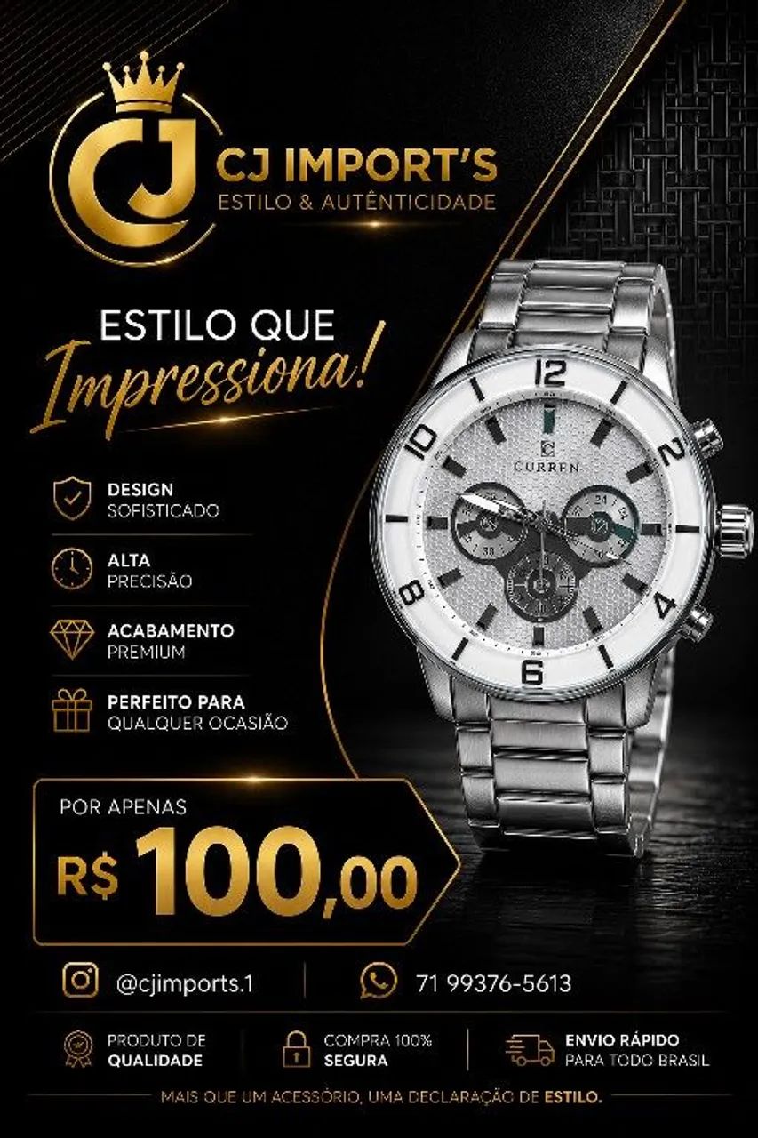 Relógio Masculino Sofisticado - Foto 3