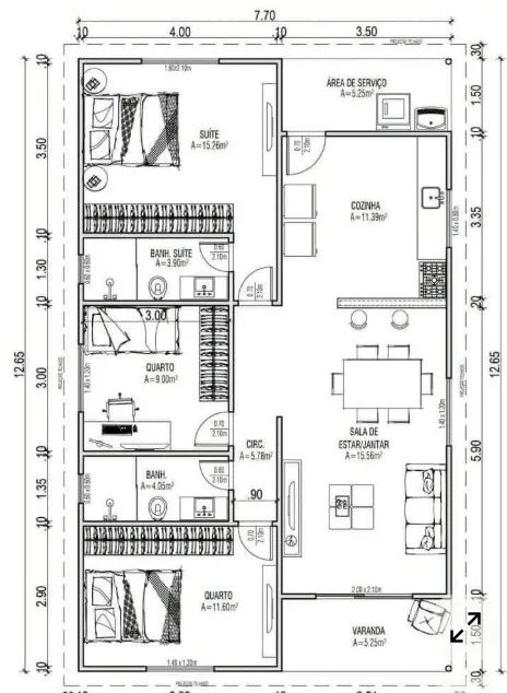 Projeto Residencial R$1.000,00 - Foto 3