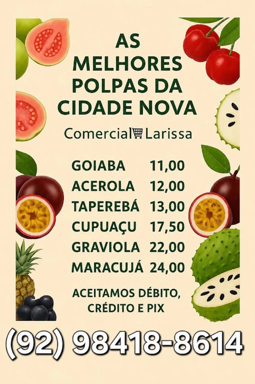 Polpas de frutas 