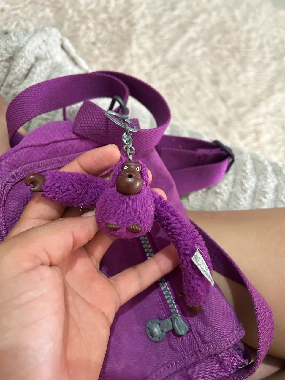 Bolsa Kipling Original Roxa - Foto 3