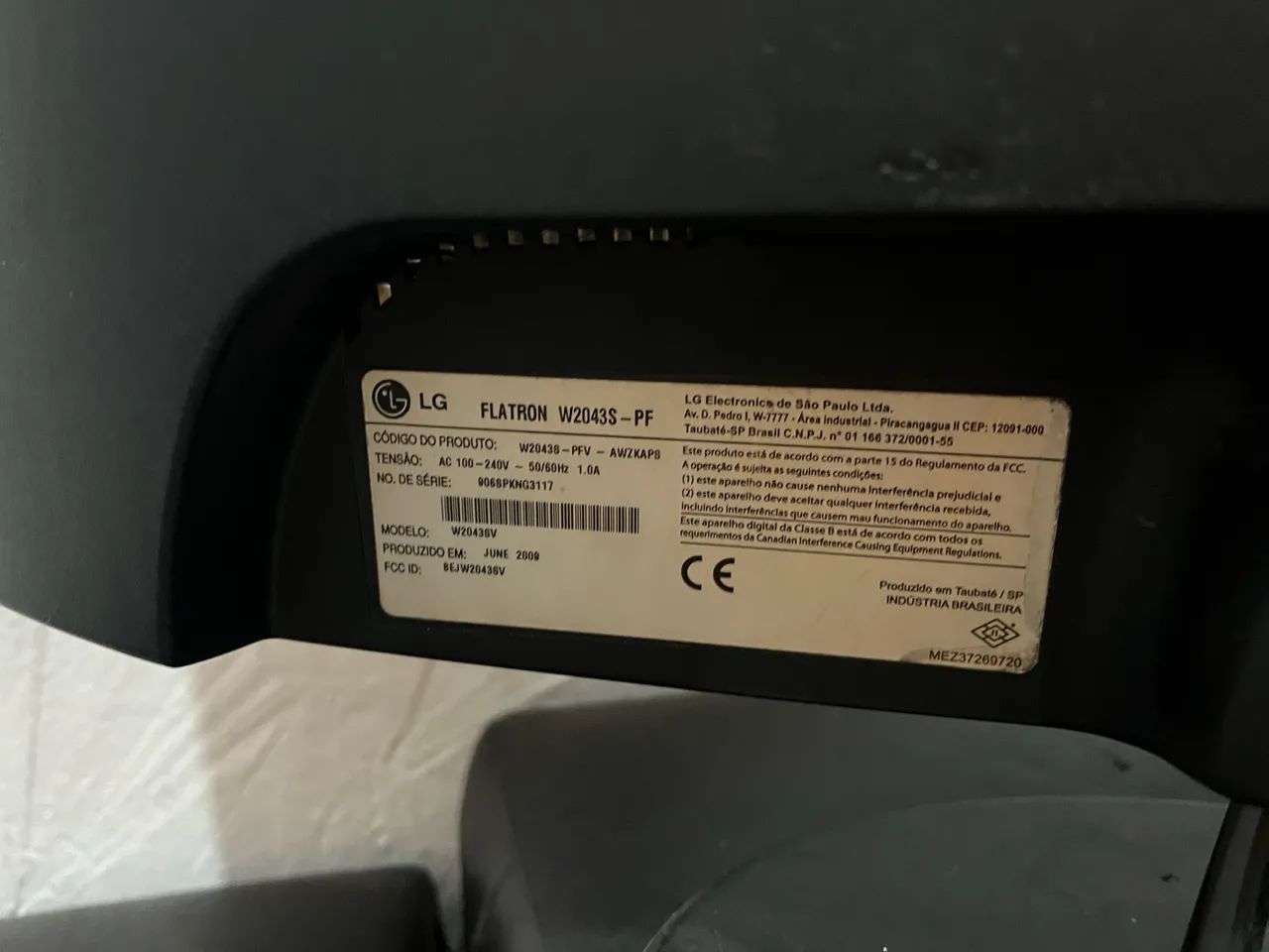 Monitor Lg flatron W2043s 20p Widescreen Base Fixa - Foto 4