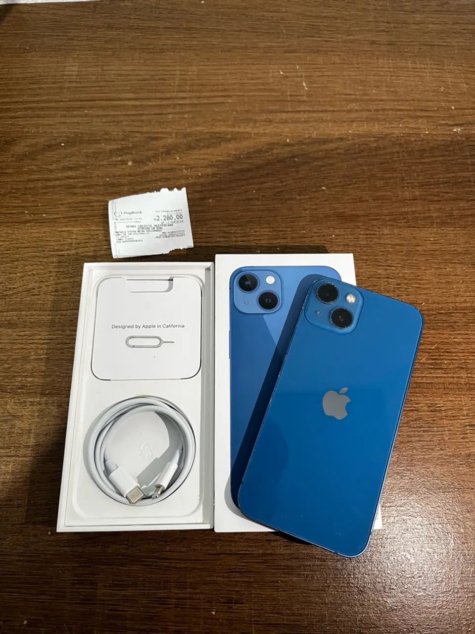 iPhone 13 azul - único dono na caixa 