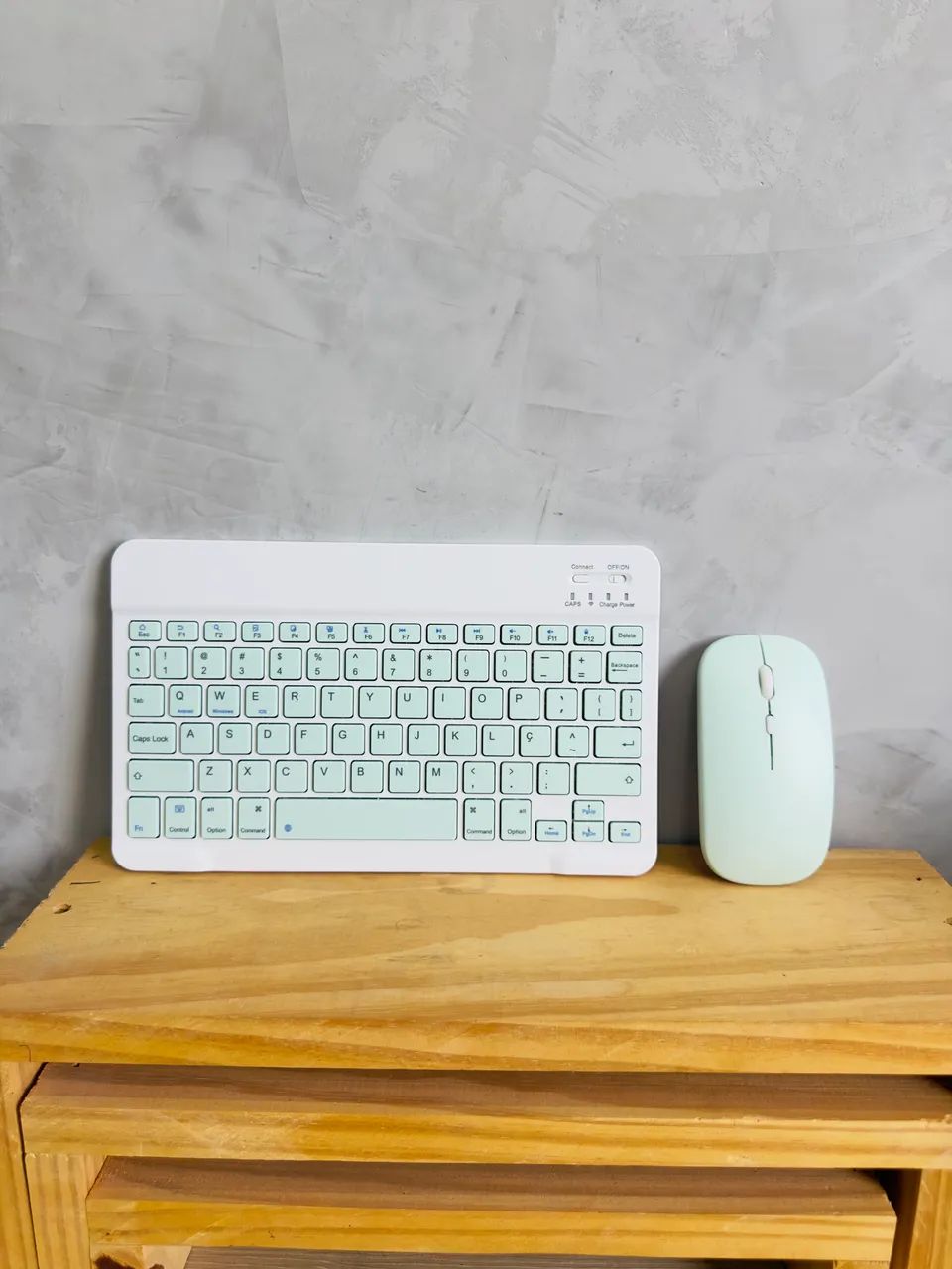? KIT TECLADO + MOUSE BLUETOOTH SEM FIO ENTREGA IMEDIATA - Foto 3
