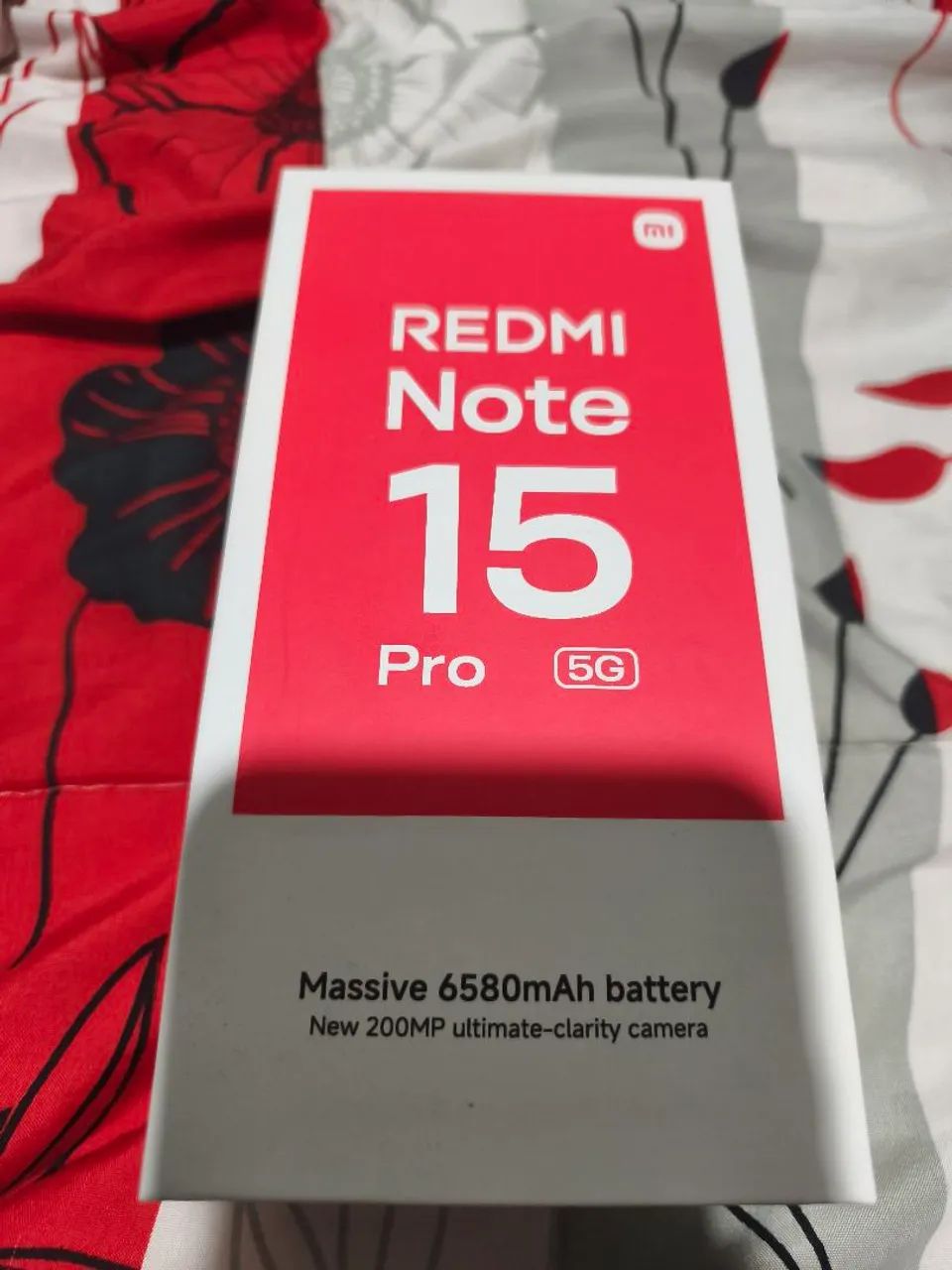 Xiaomi note 15 pró 5g na caixa e nota