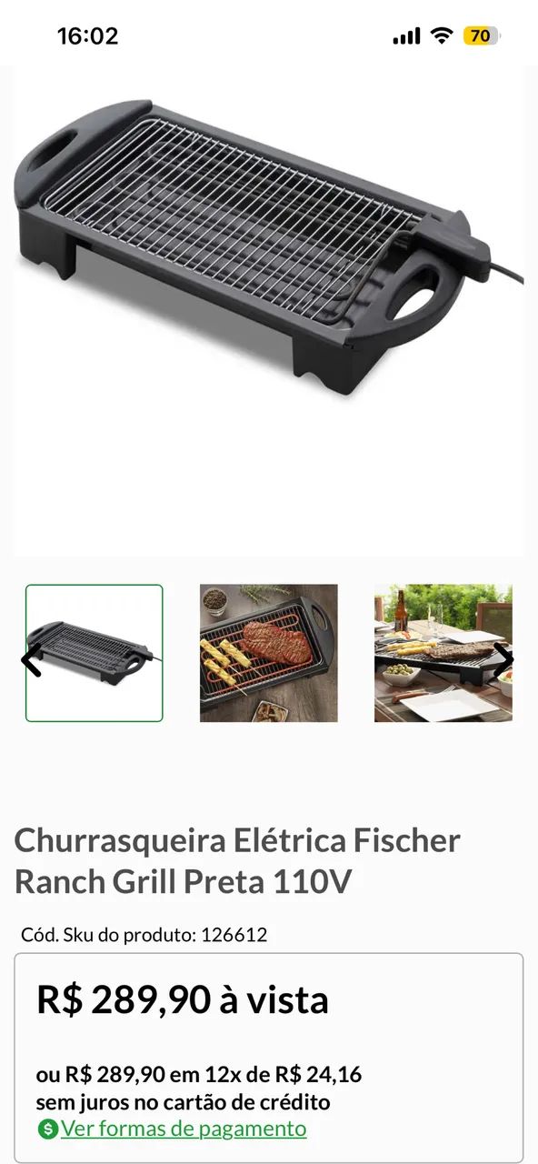 Churrasqueira elétrica  - Foto 2
