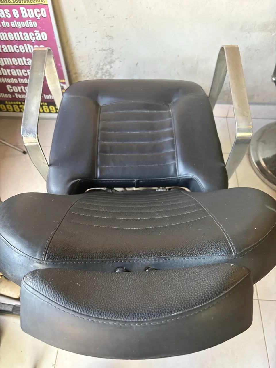 Cadeira de salão barbearia cada - Foto 4