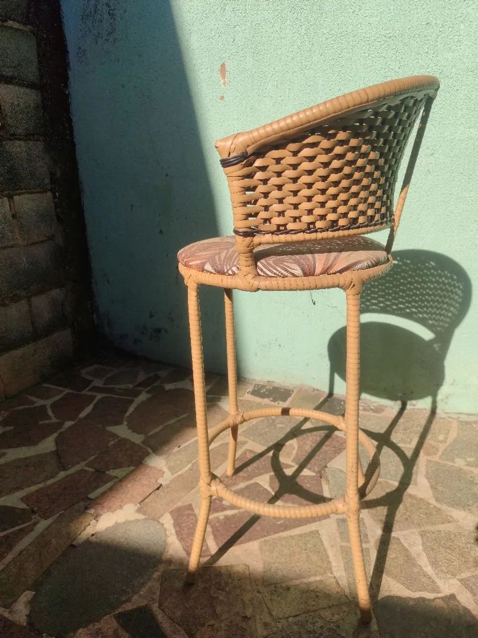 Banqueta alta para balcão bege - Foto 3
