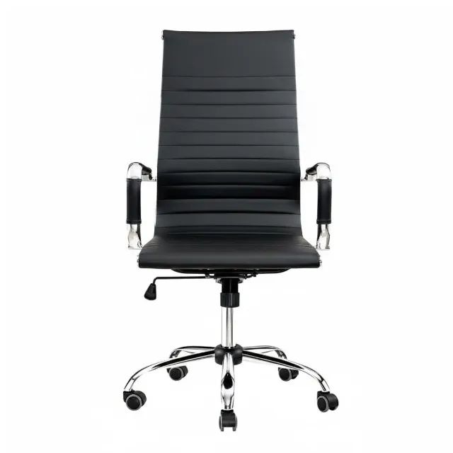 Cadeira Executiva Presidente Preta Estilo Charles Eames Sofisticada 32997 - Foto 5