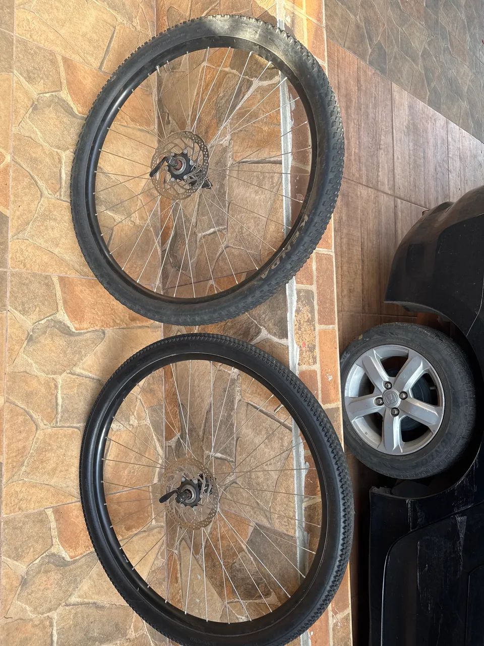 Rodas shimano aro 29 com pneus e discos