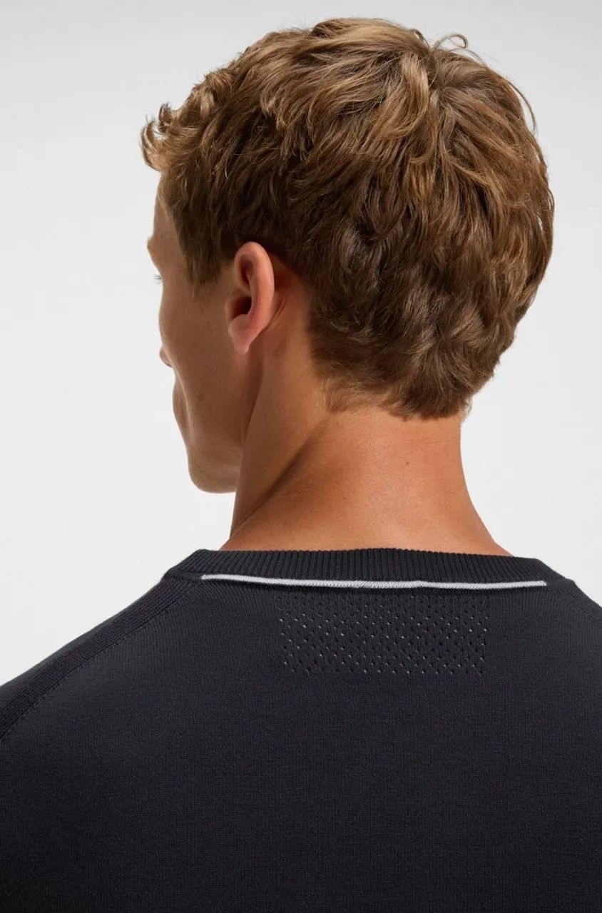 SUÉTER DE ALGODÃO COM DETALHES CONTRASTANTES HUGO BOSS - Foto 2
