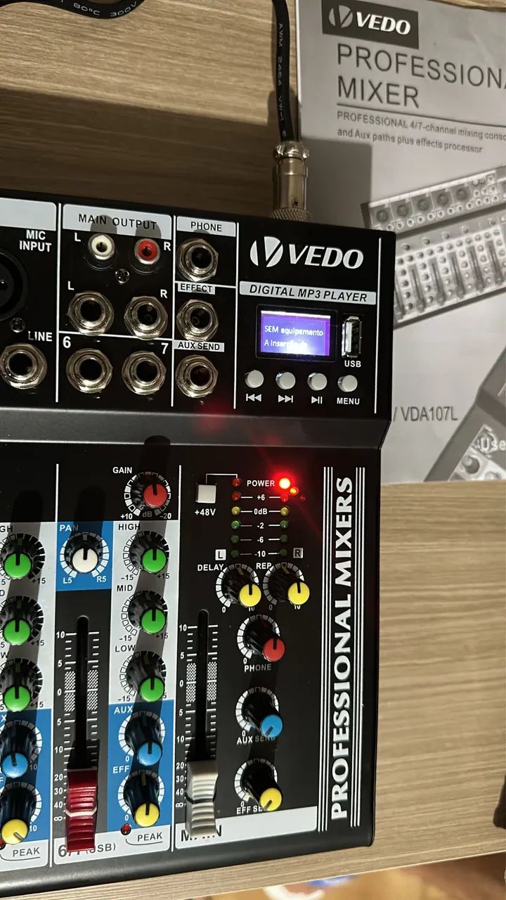 Console de mixagem profissional 7 canais VEDO - Equipamentos e