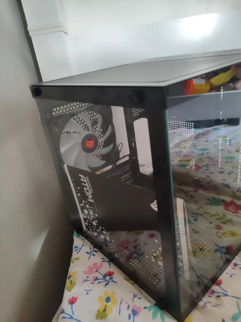 Gabinete mini-tower com 1 fan (nunca usado) - Foto 2