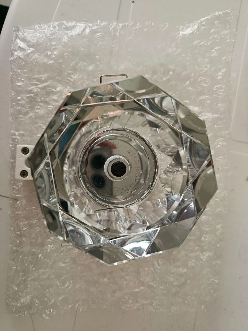 Luminária de teto embutido Stella cristal  - Foto 4