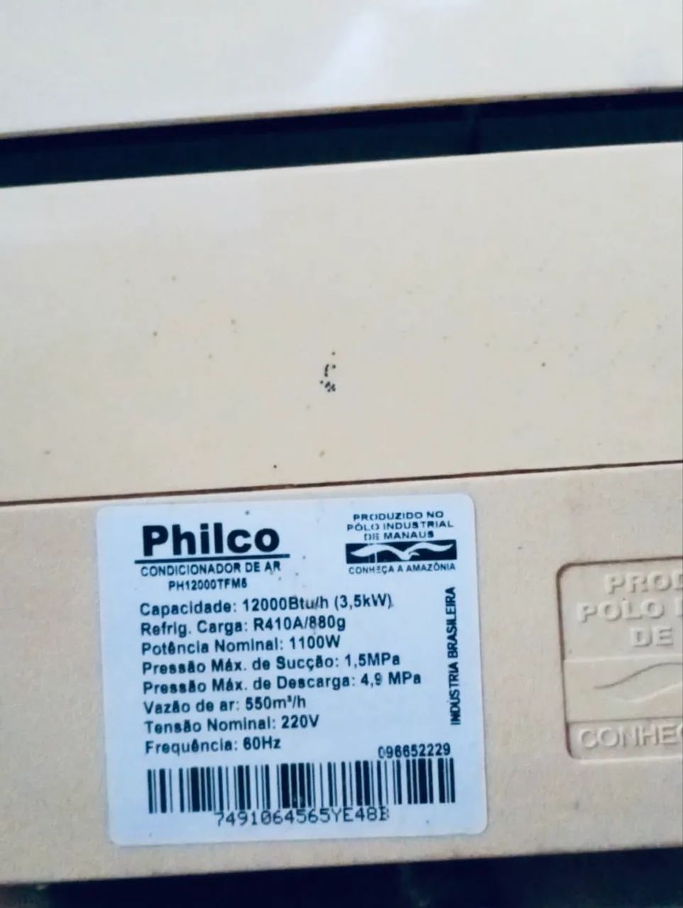Ar condicionado 12000 Btus Philco - Foto 2