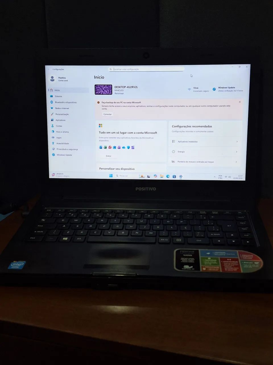 Notebook Positivo S2050i Intel Celeron 4gb Ssd 120gb (Usado) - Foto 2